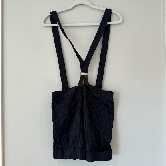 Club Monaco Pinstripe Suspender Shorts - Picture 3 of 5